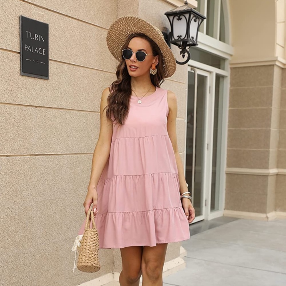 Light pink, blush dress